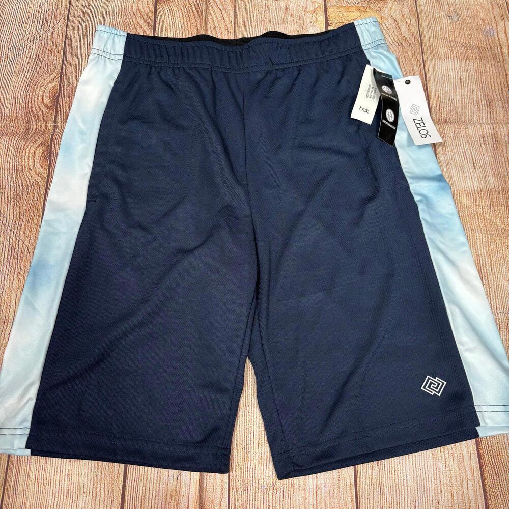 ZELOS Men's Large Athletic Shorts with Side Panels NWT
